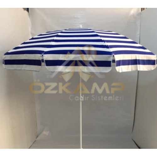 2 METRE ÇAPINDA PAMUKLU KUMAŞ KALİTELİ ŞEMSİYE PLAJ ŞEMSİYESİ